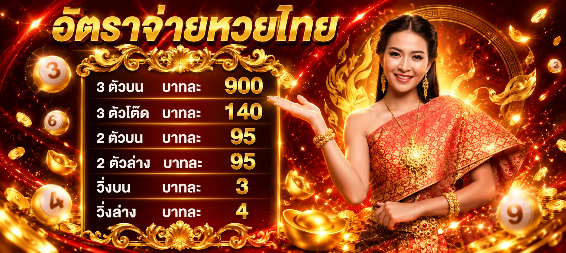 หวยออนไลน์ TKB24 จ่ายสูงบาทละ 900 ครบทุกหวย